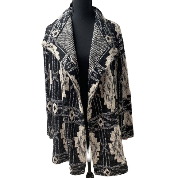 Lucky Brand Sweaters - LUCKY BRAND AZTEC, LONG CARDIGAN WITH SIDE POCKETS